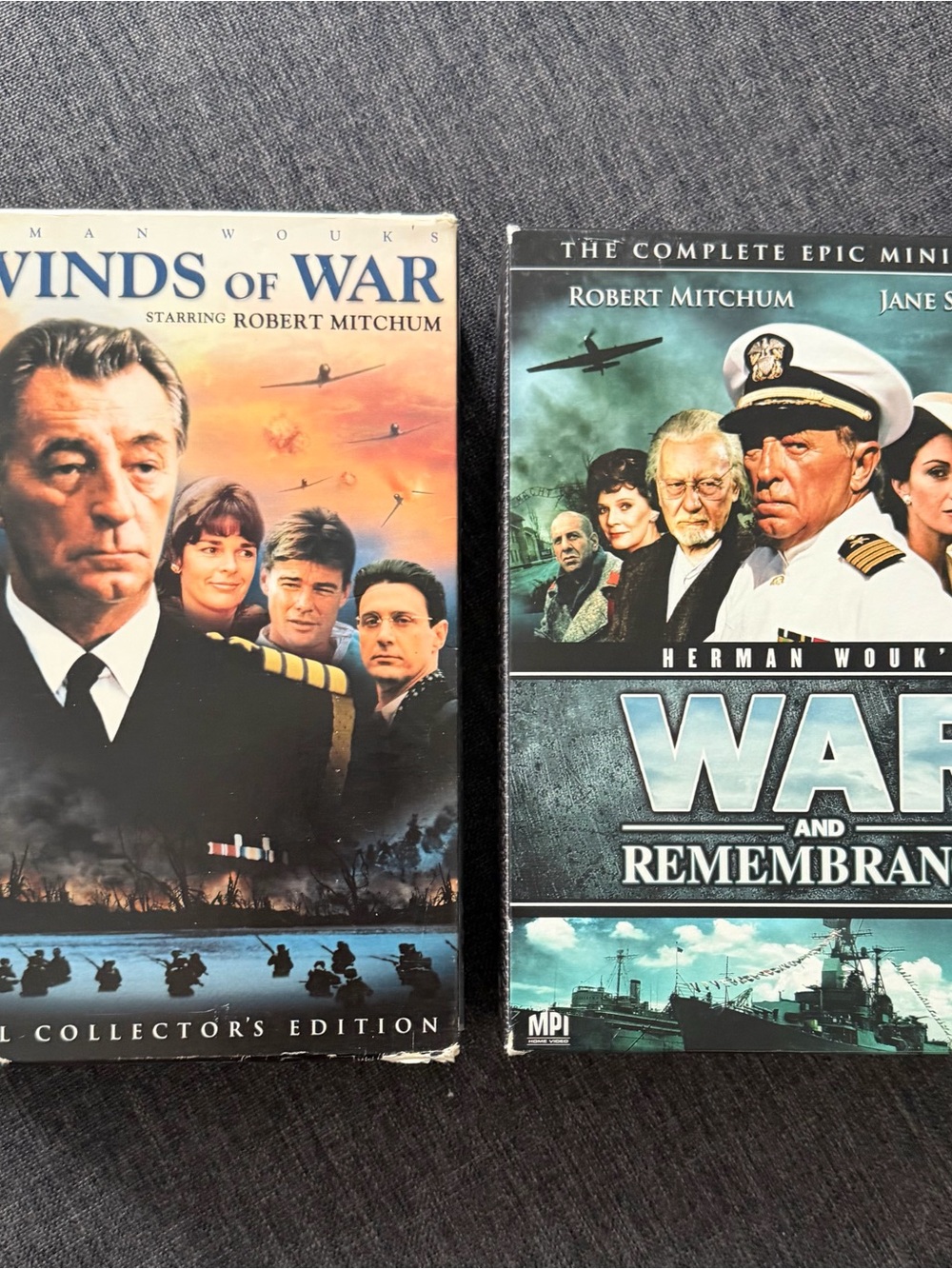 Winds of War & War and Remembrance DVD Set - Blue, Black